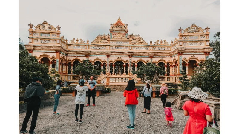 Vinh Trang Pagoda in My Tho City
